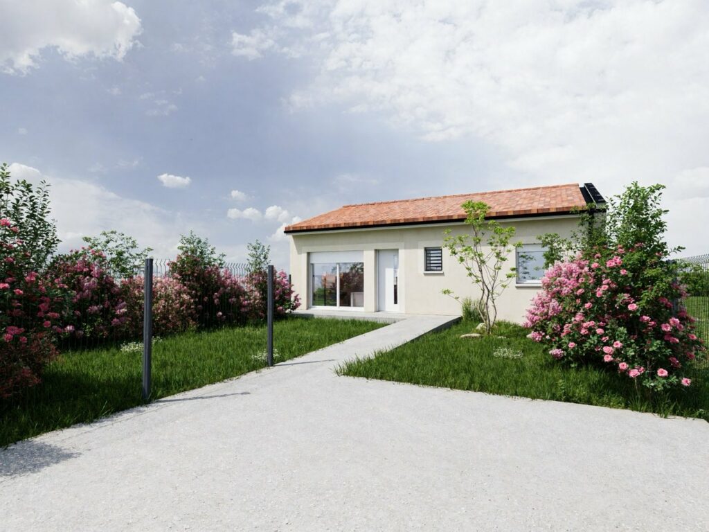 Maison individuelle, vue extérieure du projet